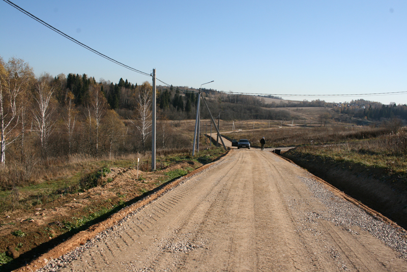 строительство дорог в коттеджном поселке Речная долина